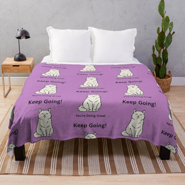 Item preview, Keep Going – Cute Motivational Cat Illustration designed and sold by Dogandesighn.