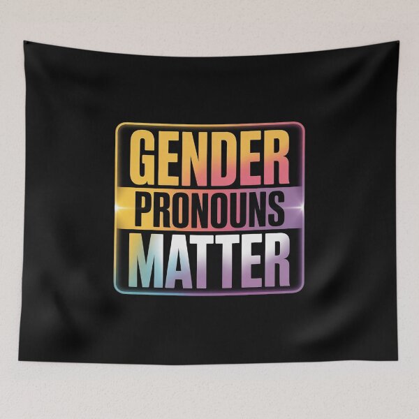 Item preview, Gender Pronouns Matter Non Binary Trans Queer LGBTQ Pride 5 designed and sold by KotexTemu.