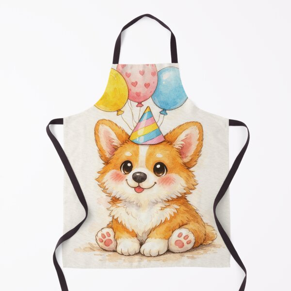 Item preview, Cute Birthday Corgi – Adorable Puppy with Balloons designed and sold by Darlin8888.