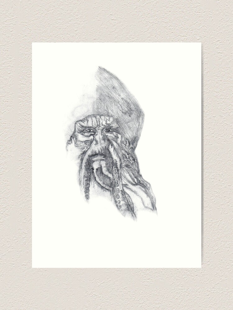 Davy Jones Art Print By Steamange Redbubble