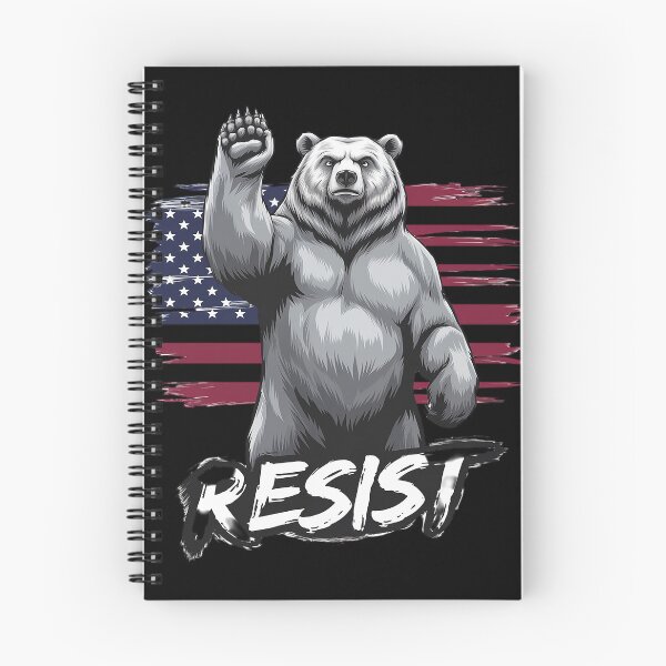 Item preview, The Resist Bear USA Flag  designed and sold by DigitaldeligArt.