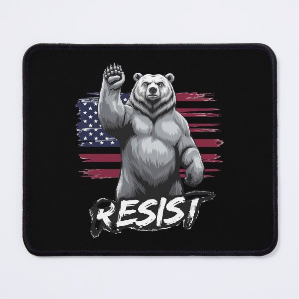Item preview, The Resist Bear USA Flag designed and sold by DigitaldeligArt.