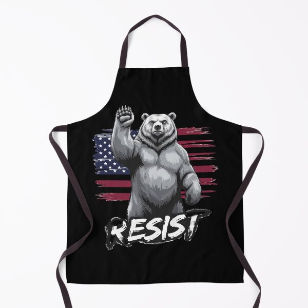 Item preview, The Resist Bear USA Flag designed and sold by DigitaldeligArt.