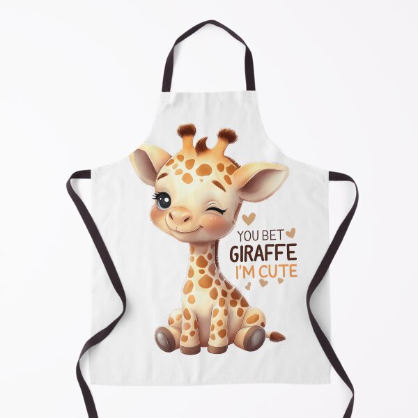 Item preview, Cute Baby Giraffe "You Bet Giraffe I'm Cute" Pun designed and sold by LunaPixelStudio.