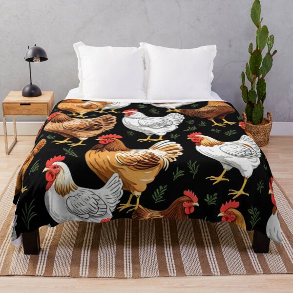 Item preview, White and Brown Chickens designed and sold by purplesensation.