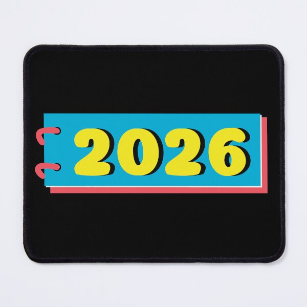 Item preview, 2026 Bold New Year Typography Colorful Flat Design Sticker designed and sold by FestivityFinds.