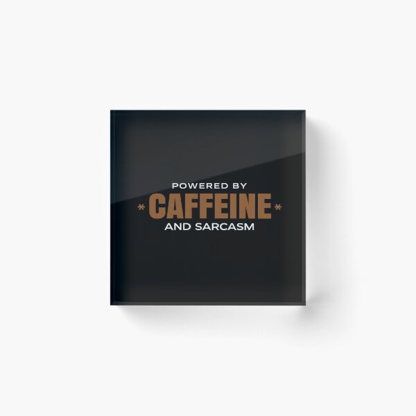 Item preview, Fueled by Caffeine and Sarcasm – Funny Quote Design for Coffee Lovers, Snarky Souls & Daily Hustlers designed and sold by Bright Nest Studio.