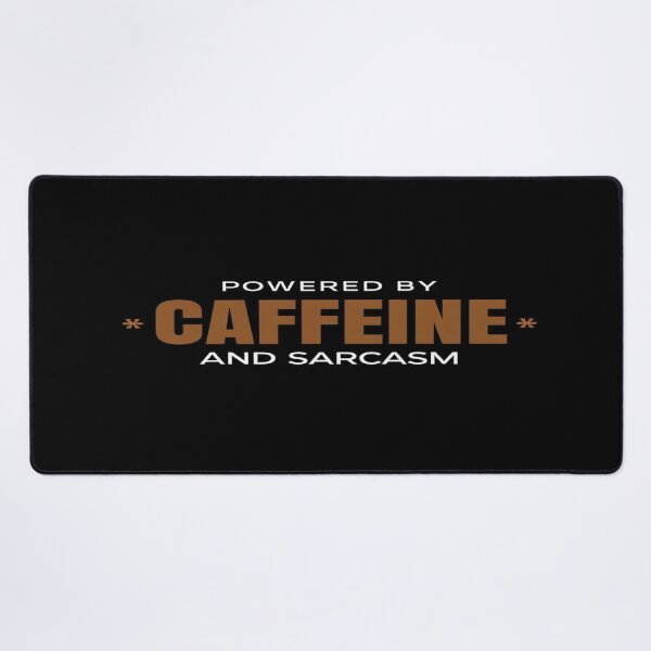 Item preview, Fueled by Caffeine and Sarcasm – Funny Quote Design for Coffee Lovers, Snarky Souls & Daily Hustlers designed and sold by Bright Nest Studio.