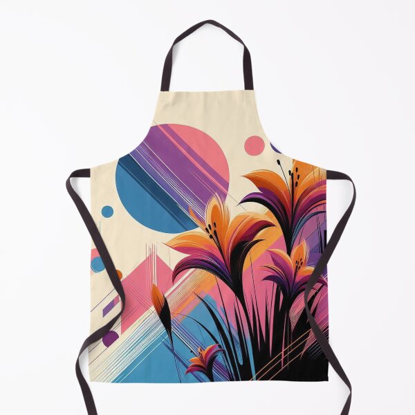 Item preview, Chromatic Bloom III – Abstract Geometric Floral Art designed and sold by Okmanoo.