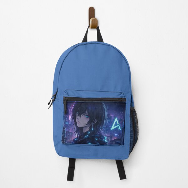 Item preview, Cyberpunk Girl Aesthetic – Neon Anime Portrait with Futuristic Vibes designed and sold by Anilabart.