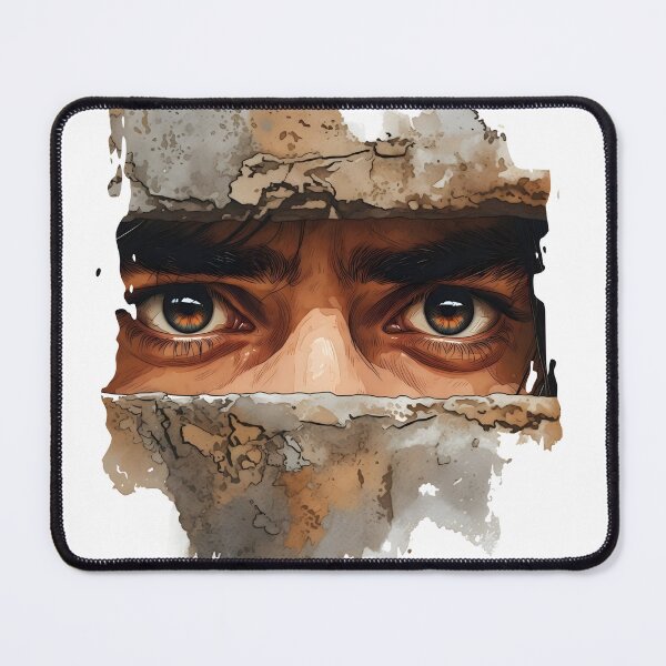 Item preview, Realistic Eyes Peering Through Broken Wall Art designed and sold by Mr Lee.