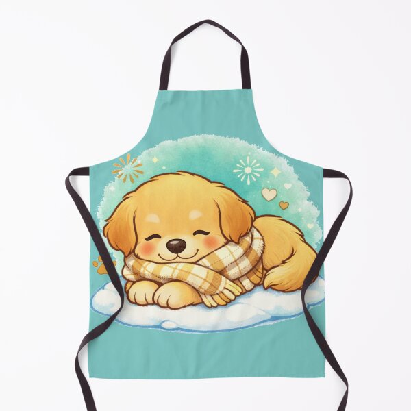 Item preview, Cozy Sleeping Golden Pup – Winter Dog Mom Snuggle Vibes designed and sold by dogmomtees.