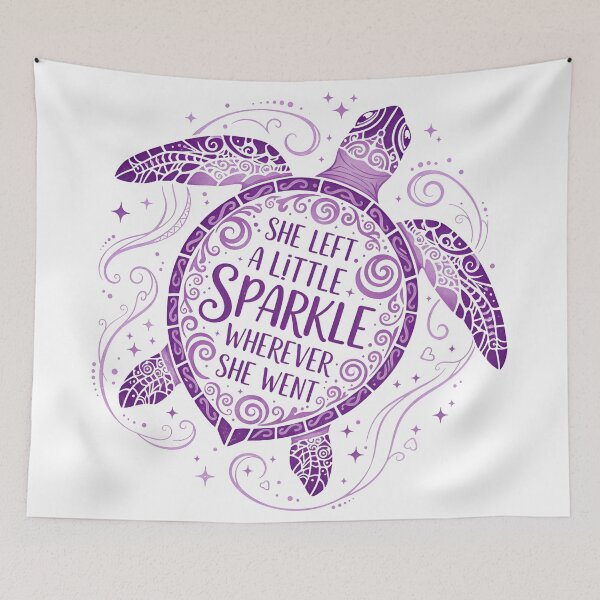 Item preview,  Sea Turtle Mandala - She Left A Little Sparkle designed and sold by zoughlal.