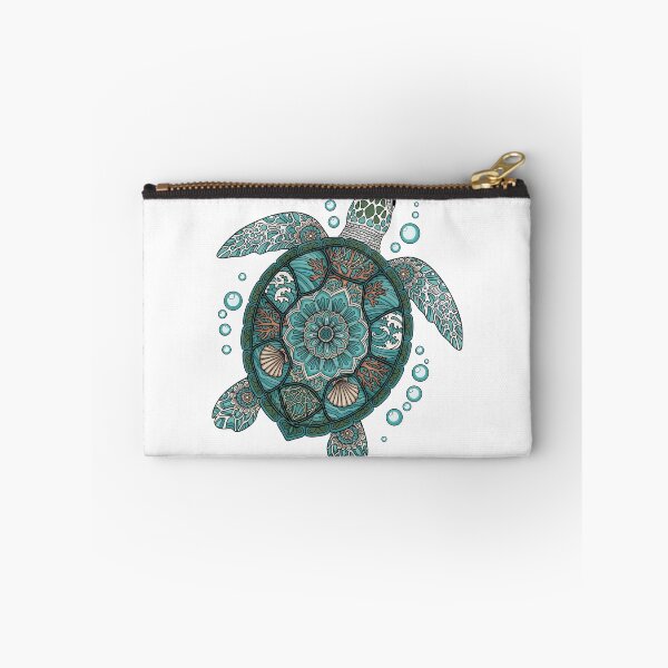 Item preview, Teal Sea Turtle Mandala - Yoga and Mindfulness Pattern designed and sold by zoughlal.