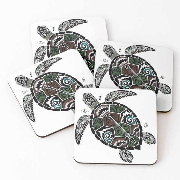 Item preview,  Maori Tribal Sea Turtle - Spear and Shark Teeth designed and sold by zoughlal.
