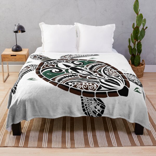 Item preview,  Polynesian Honu Turtle - Traditional Black and White Tattoo designed and sold by zoughlal.