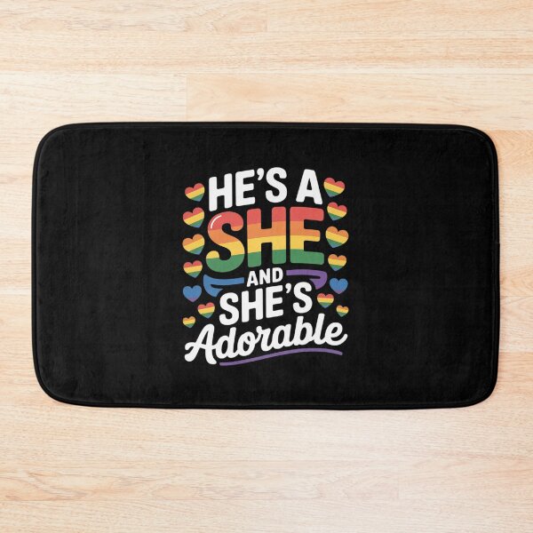 Item preview, He's a She and She's Adorable Gay Lesbian Culture Queer Love designed and sold by KotexTemu.