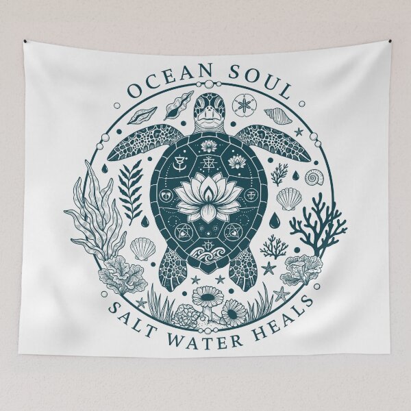 Item preview,  Ocean Soul Sea Turtle - Salt Water Heals designed and sold by zoughlal.