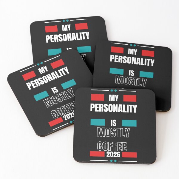 Item preview, My Personality Is Mostly Coffee – Funny Sarcastic Coffee Introvert T-Shirt designed and sold by ChameraDesign.