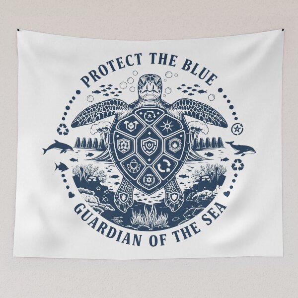 Item preview,  Sea Turtle Conservation - Protect The Blue Guardian designed and sold by zoughlal.