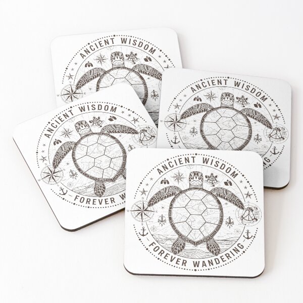 Item preview,  Vintage Sea Turtle Compass - Ancient Wisdom Forever Wandering designed and sold by zoughlal.