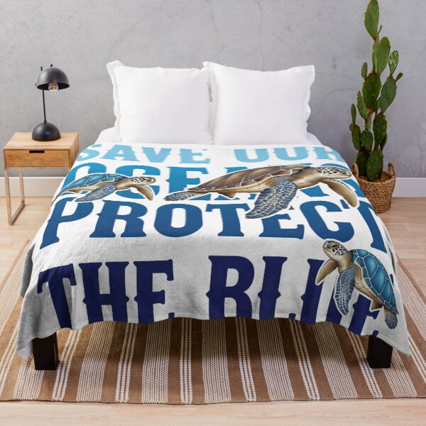 Item preview,  Save Our Oceans - Protect The Blue Sea Turtle designed and sold by zoughlal.
