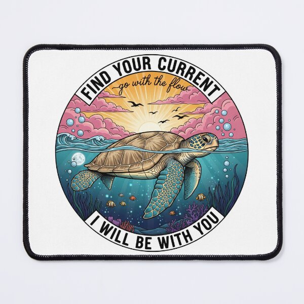Item preview, Aesthetic Sea Turtle - Find Your Current Go With The Flow designed and sold by zoughlal.