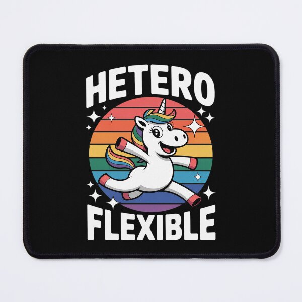 Item preview, Heteroflexible Funny Yoga Unicorn Queer Ally Gay Pride Stuff designed and sold by KotexTemu.
