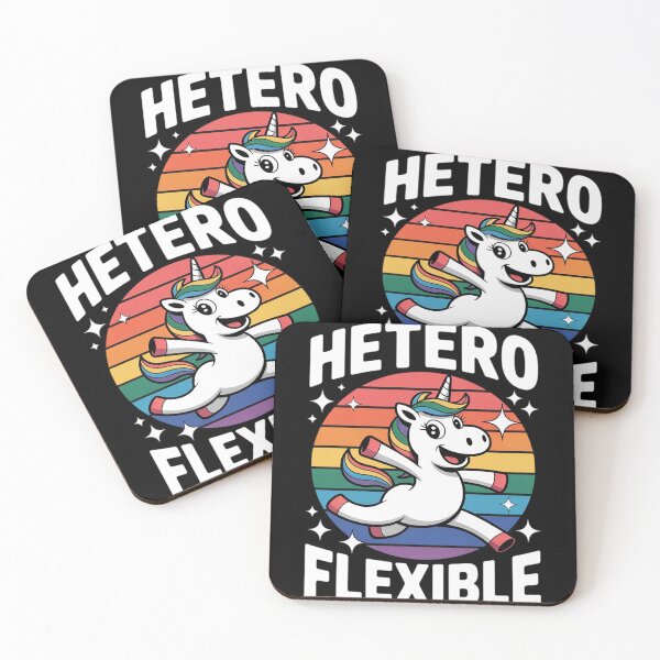 Item preview, Heteroflexible Funny Yoga Unicorn Queer Ally Gay Pride Stuff designed and sold by KotexTemu.
