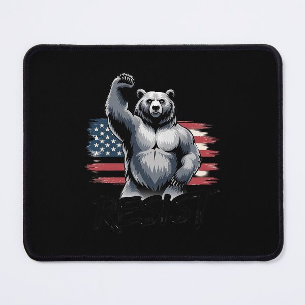 Item preview, The Resist Bear USA Flag designed and sold by DigitaldeligArt.