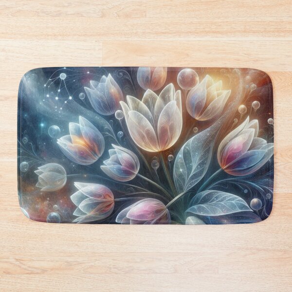 Item preview, Transparent Cosmic Tulips Floral Fantasy designed and sold by purplesensation.