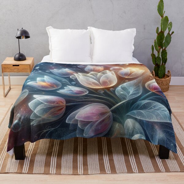 Item preview, Transparent Cosmic Tulips Floral Fantasy designed and sold by purplesensation.