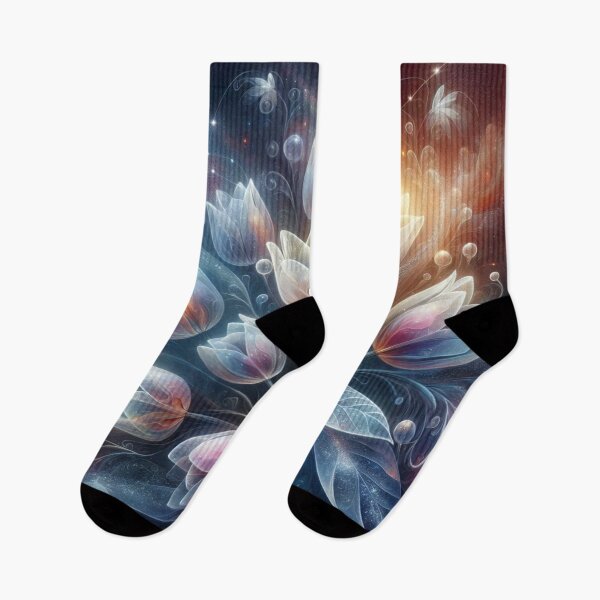 Item preview, Transparent Cosmic Tulips Floral Fantasy designed and sold by purplesensation.