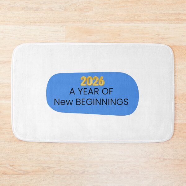 Item preview, 2026 A Year of New Beginnings Inspirational New Year Sticker designed and sold by FestivityFinds.