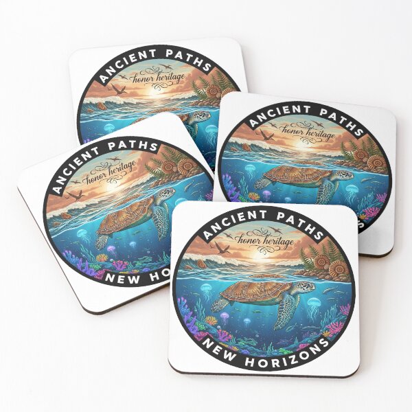 Item preview,  Sunset Sea Turtle - Ancient Paths Honor Heritage designed and sold by zoughlal.