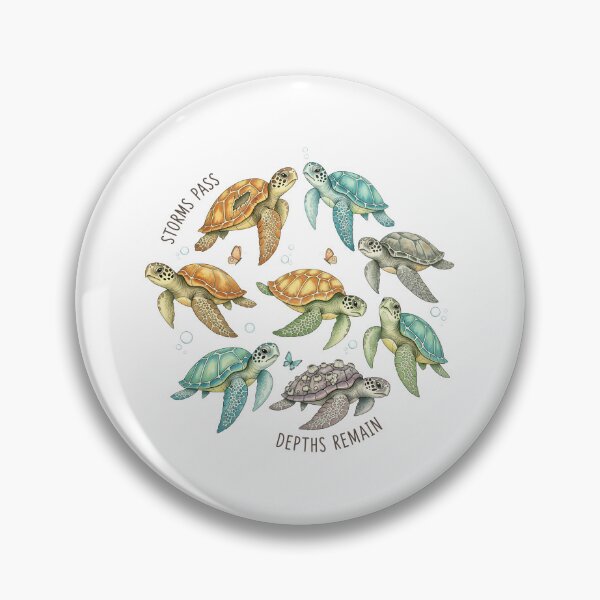 Item preview,  Sea Turtle Species Art - Storms Pass Depths Remain designed and sold by zoughlal.