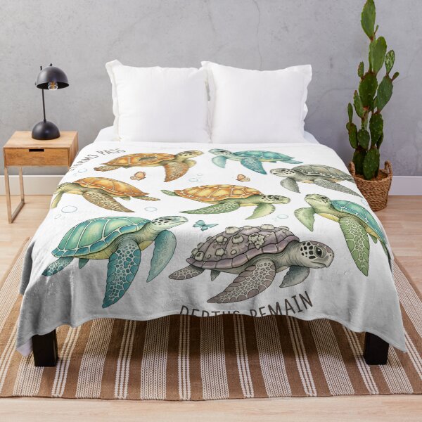 Item preview,  Sea Turtle Species Art - Storms Pass Depths Remain designed and sold by zoughlal.