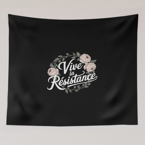 Item preview, White Rose Vive La Resistance - Women Music Resist  designed and sold by DigitaldeligArt.