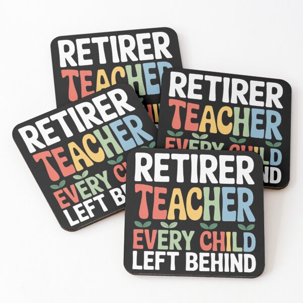 Item preview, Retired Teacher Every Child Left Behind Vintage Sunset  designed and sold by InspiredFoul.