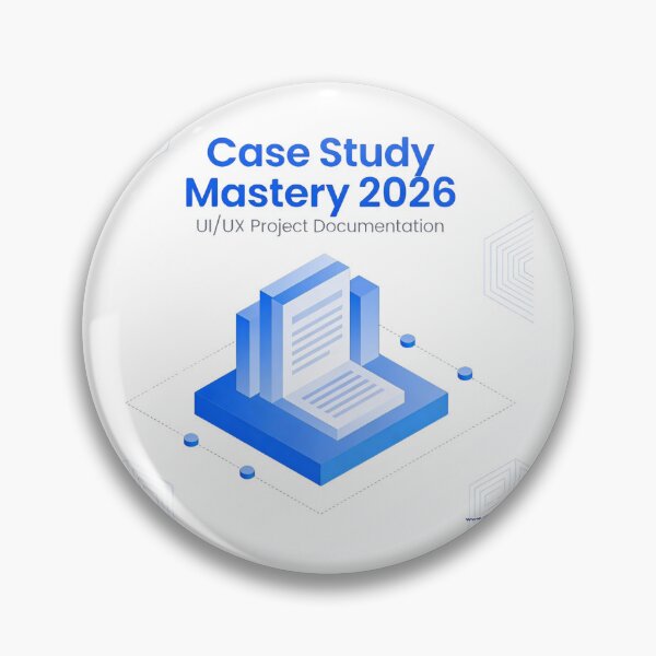 Item preview, Case Study Mastery 2026 - UI/UX Documentation Poster designed and sold by Vinaybharadwaj.