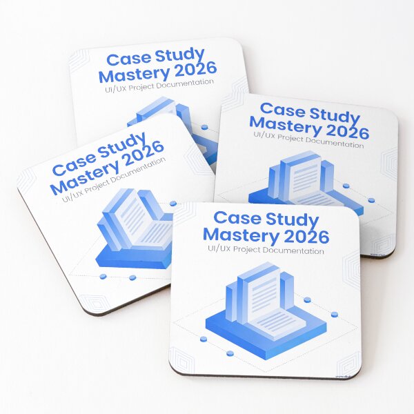 Item preview, Case Study Mastery 2026 - UI/UX Documentation Poster designed and sold by Vinaybharadwaj.