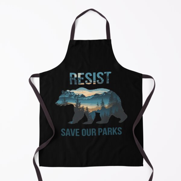 Item preview, Foxtrots Delta Tangos Bear Resist Save Our Parks designed and sold by MarkLeedsArt.
