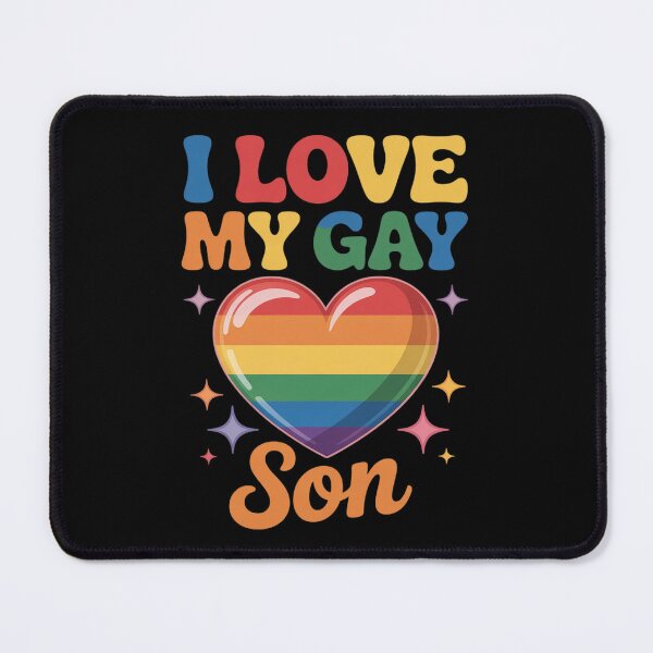 Item preview, I Love My Gay Son Gay Pride Flag Proud Mom Dad Queer Love designed and sold by KotexTemu.