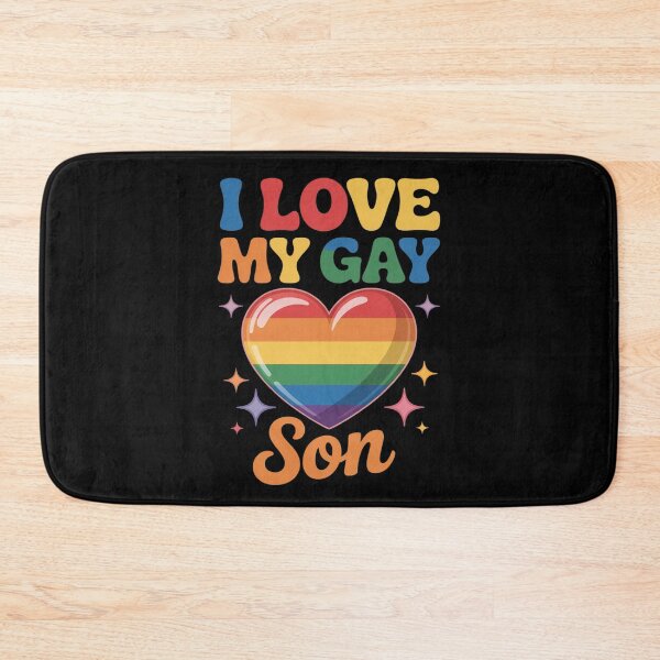 Item preview, I Love My Gay Son Gay Pride Flag Proud Mom Dad Queer Love designed and sold by KotexTemu.