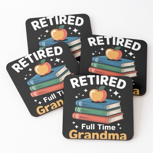 Item preview, Retired Teacher Full Time Grandma Grandmother Granny  designed and sold by InspiredFoul.