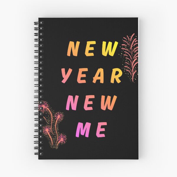 Item preview, New Year New Me™ Professional Spiral Notebook | Goal Mastery Journal & Self-Discovery Planner with Progress Tracker designed and sold by Pixel Craft Print.
