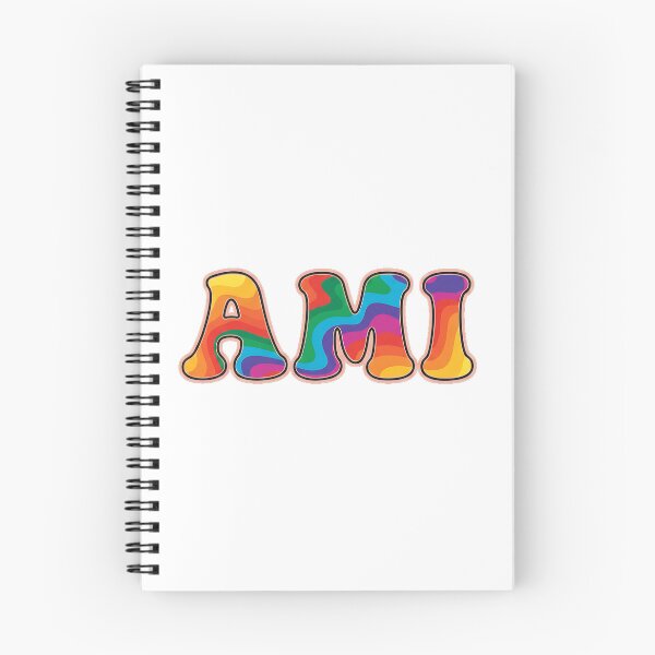 Item preview, ❤️ Ami Personalized Name Wavy Retro Shirt, Coffee Mug, Sticker Gift designed and sold by HelixPedia.