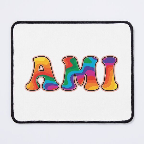 Item preview, ❤️ Ami Personalized Name Wavy Retro Shirt, Coffee Mug, Sticker Gift designed and sold by HelixPedia.