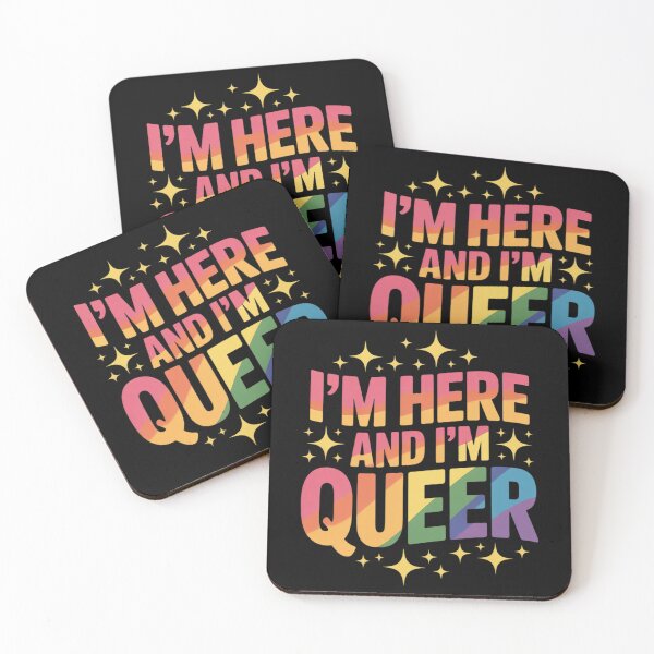 Item preview, I'm Here and I'm Queer designed and sold by KotexTemu.