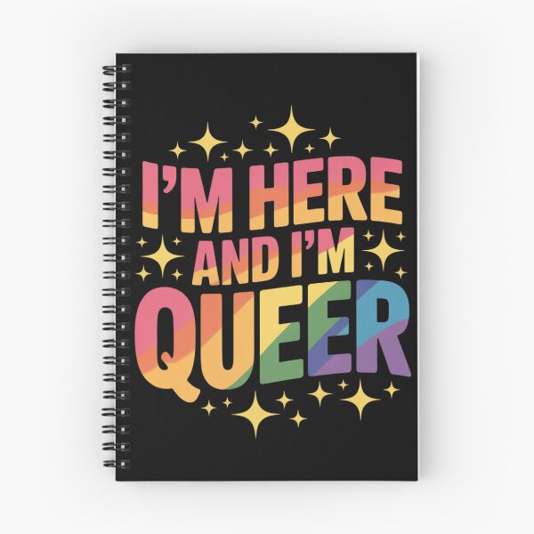 Item preview, I'm Here and I'm Queer designed and sold by KotexTemu.